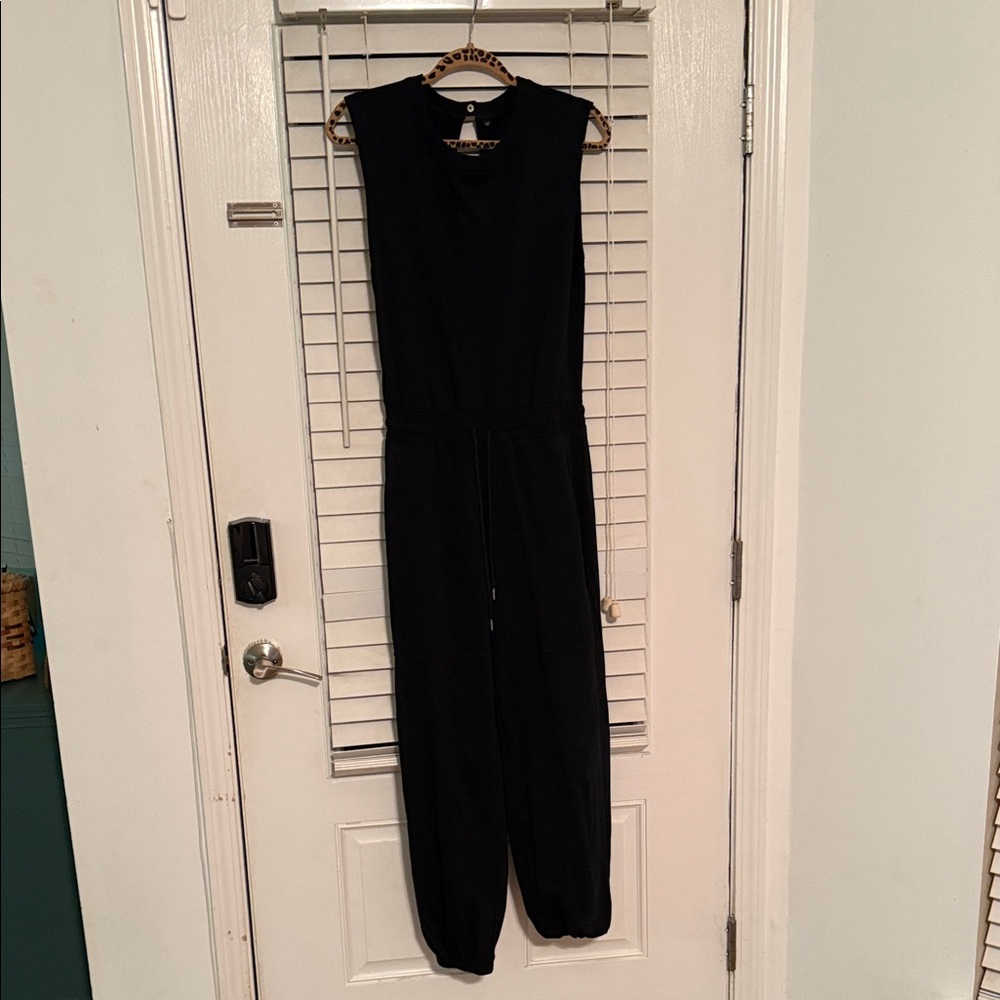 Sophisticated Black Sleeveless Jumpsuit